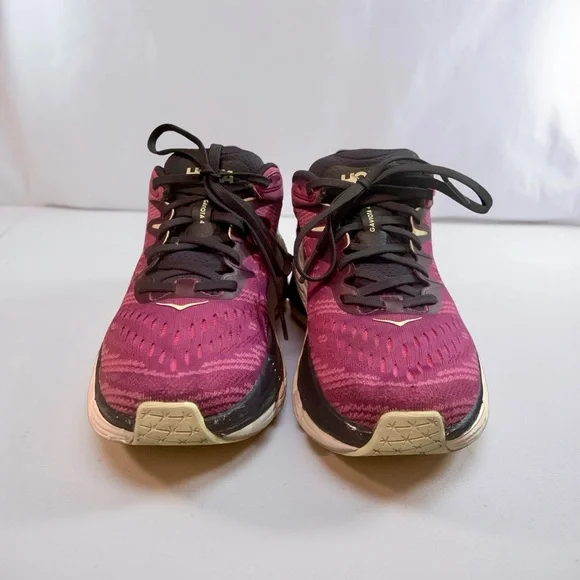 Hoka Gaviota 4 One One Women's size 6B Plum and Black Sneakers - Picture 2 of 5
